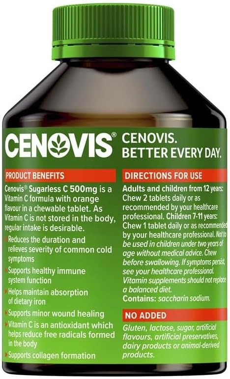 Cenovis Vitamin C 500mg Sugarless 300 Tablets