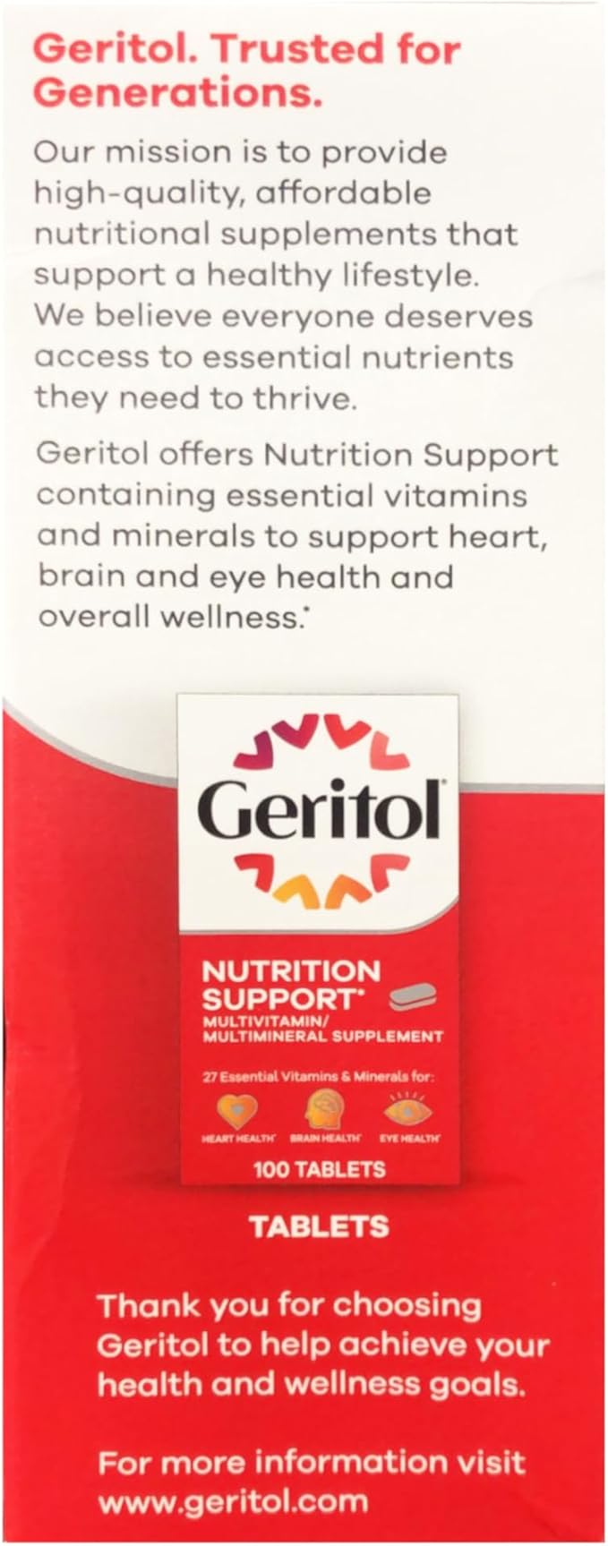 Geritol Liquid Supplement B-Vitamins &amp Iron 12 Fluid Ounce (Pack of 6)