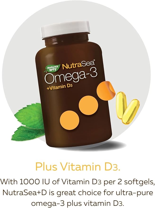 NUTRA SEA Omega-3 Plus Vitamin D Capsules 240 CT