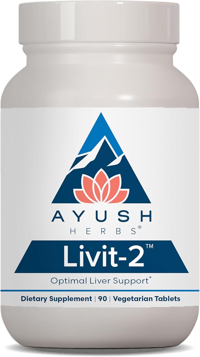 Ayush Herbs Livit-2 - Liver Care Liver Support Supplement for Women &amp Men with Andrographis &amp Picrorhiza Liver Pills Made with Organic Ingredients - 90 Servings