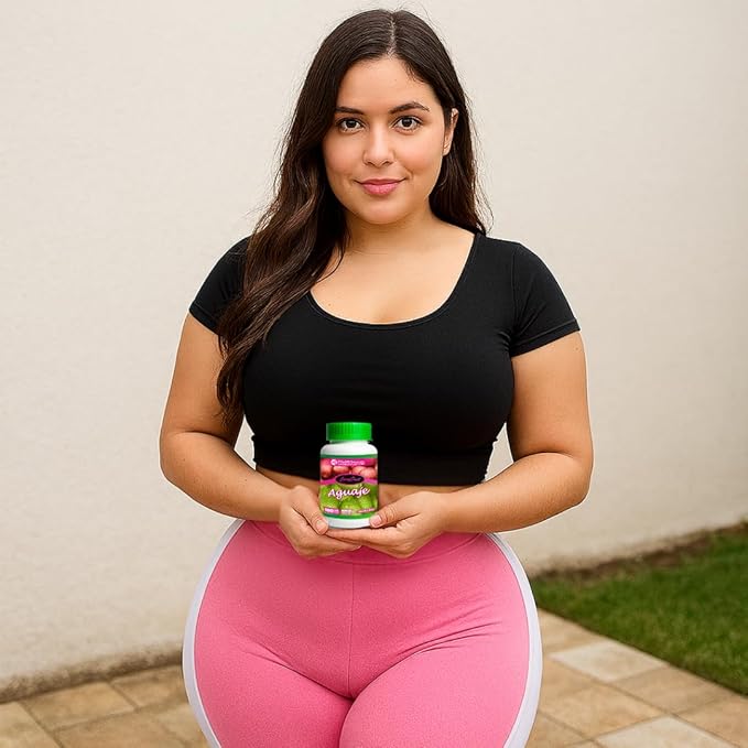 Natural Curves &amp Hormonal Balance – Aguaje Pills for Women by CurvyFruit – Booty Hips &amp Bust Support – 100 Vegan Capsules – Menopause Relief – Made in Peru