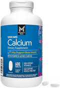Members Mark Calcium with Vitamin D3 Tablets 600 ct. - Supports Bone &amp Muscle Health - High Potency Calcium 1200 mg &amp Vitamin D3 40 mcg