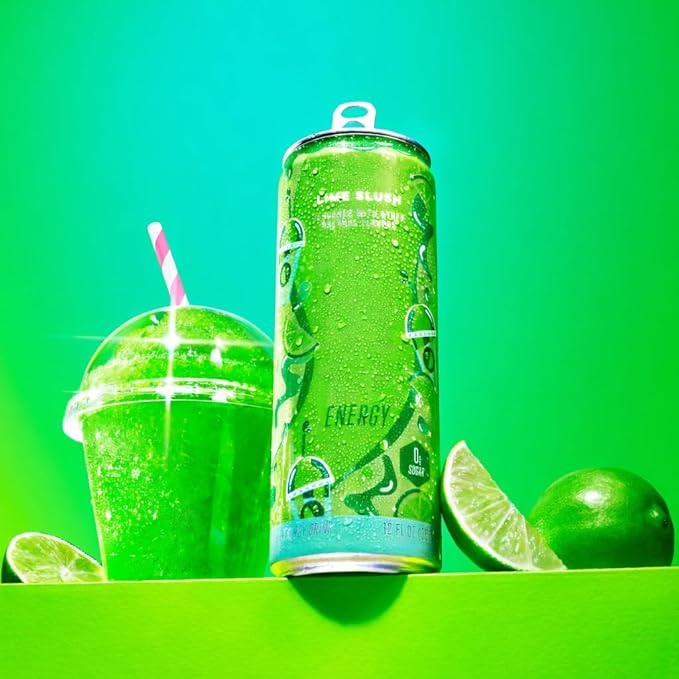 New Alani Energy Drinks Lime Slush Strawberry Sunrise Sherbet Swirl Variety Pack Sugar-Free Low-Calorie Energy Boost Drink 12 fl oz (Pack of 6) Repackaged By * Shadow Hunter*