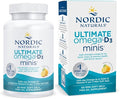 Nordic Naturals Ultimate Omega Mini D3 Lemon Flavor - 60 Mini Soft Gels - 1120 mg Omega-3 + 1000 IU Vitamin D3 - EPA &amp DHA - Promotes Brain &amp Heart Health - 30 Servings