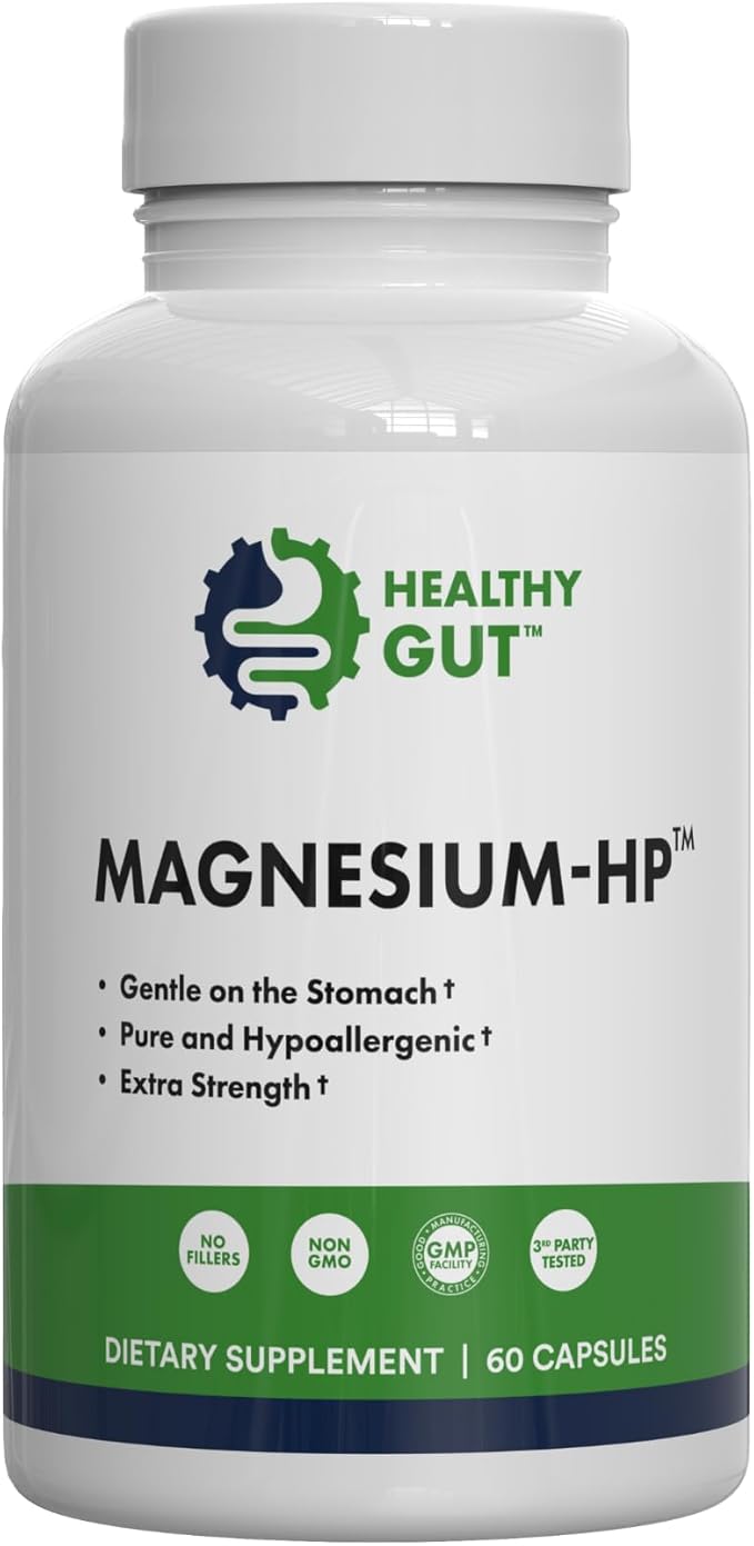 Healthy Gut HoloZyme Digestive Enzymes 180 Capsules and Magnesium-HP 60 Capsules
