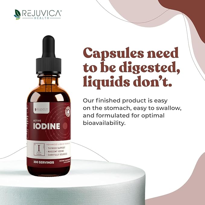 Active Iodine - Nascent Iodine Drops - Liquid Delivery for Better Absorption - Supports Healthy Energy Levels and Vitality (3)