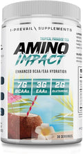 Amino Impact BCAA – EAA Enhanced Hydration Recovery &amp Endurance Keto Friendly Formula 7g BCAA’s – 3g EAA’s Plus 2g Glutamine |30 Serving (Tropical Paradise Tea)