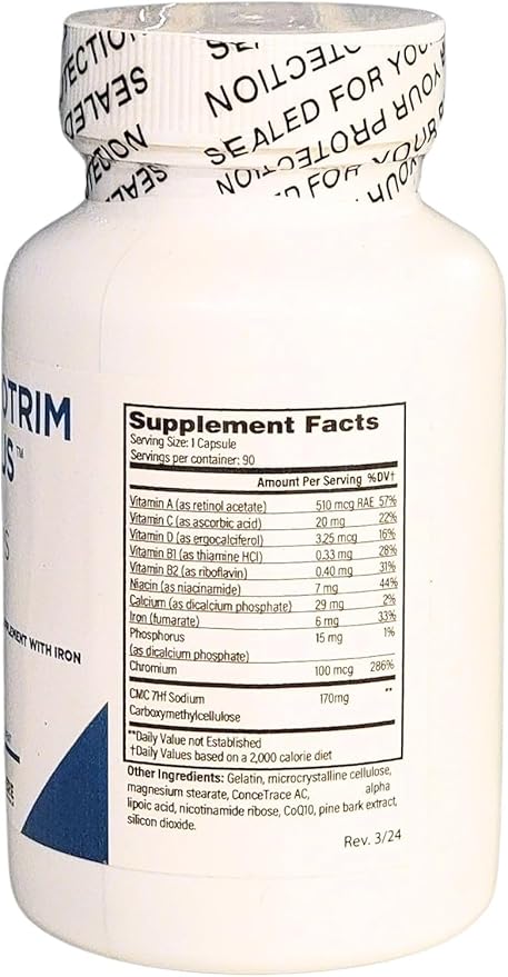 Legere Pharmaceuticals ProTrima Plus – Advanced Fiber and Nutrient Support Formula with Vitamins and Trace Minerals – Digestive Wellness and Daily Energy Balance – 90 Capsules