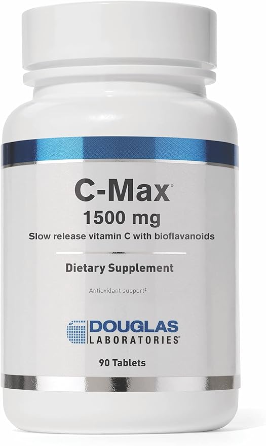 Douglas Laboratories C-Max 1500 mg. | Time Released Vitamin C to Support Skin Blood Vessels Tendons Joint Cartilage and Bone | 90 Tablets