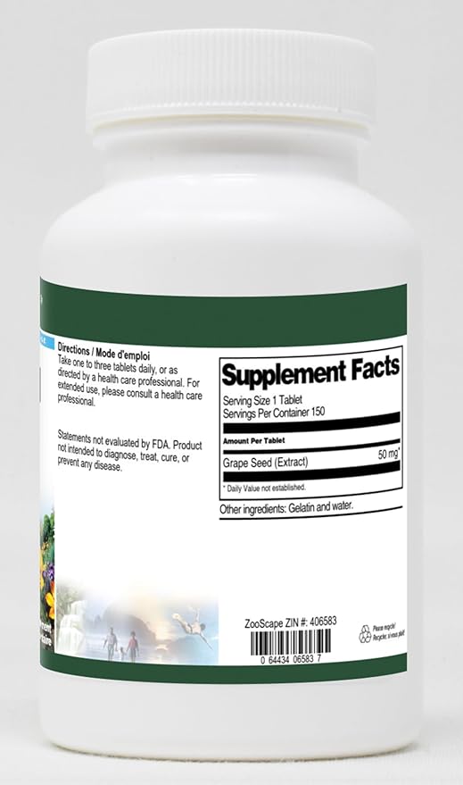 Grape Seed Extract - 50 mg (150 Tablets ZIN: 406583) - 2 Pack