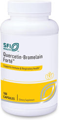 Klaire Labs SFI Health Quercetin-Bromelain Forte - Immune &amp Seasonal Support Enzymes with Pancreatic Proteolytic Bromelain Papain Enzymes &amp Bioflavonoids (100 Capsules)