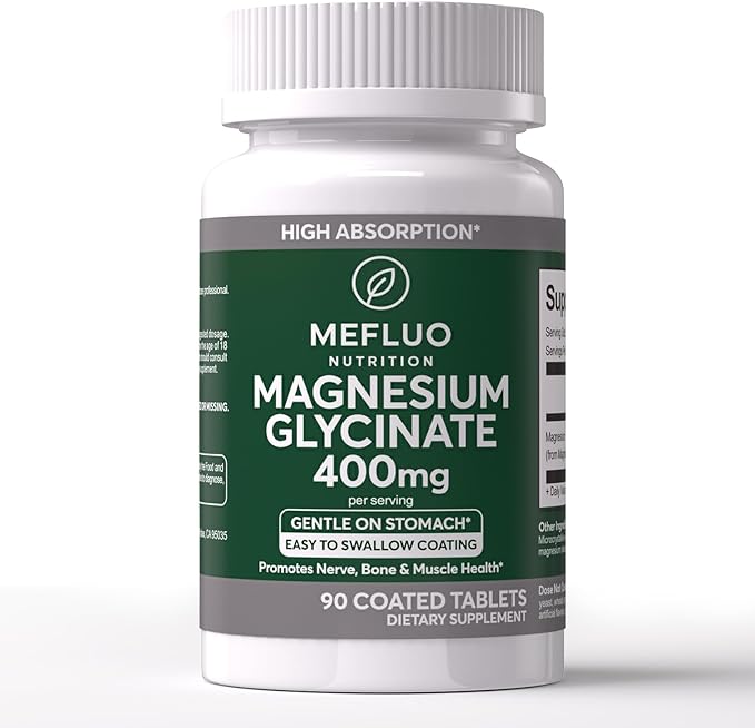 Magnesium Glycinate - 90 Vegan Capsules - High Absorption Chelated Magnesium Supplement - Helps Support Sleep Muscle Recovery &amp Nerve Health - Gentle on Stomach for Nightly Wellness Ritual