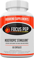 Focus Pep- Over The Counter Stimulants to Speed Up Naturally | Study Alternative and Best Energy Supplements for Nootropic Brain Boosting 60 Pills
