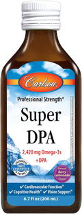Carlson - Super DPA 2420 mg Omega-3s 300 mg DPA Heart Health Cognitive Function Berry Lemonade 200 mL (6.7 fl oz)