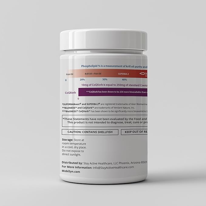 Omega 3 with CoQ10 Antarctic Krill Oil 1000mg &amp 125 mg CoQ10 per softgel SustainableTraceableHighest Concentration 56% Phospholipids Astaxanthin Supports Heart Health No Fish Oil 60 Softge