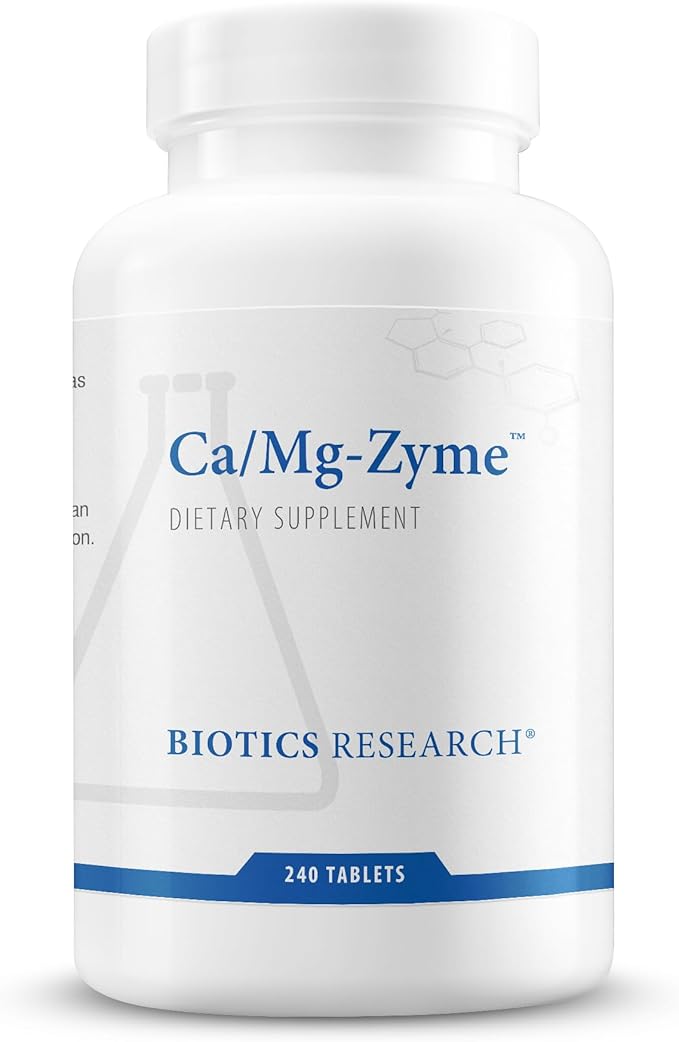 Biotics Research Ca-Mg-Zyme Calcium Magnesium Formula Highly Absorbable Bone Support Muscle Function Nervous System Health 240T