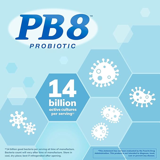 Nutrition Now PB8 Pro-Biotic Vegetarian Acidophilus - Pack of 3-120 Capsules Each