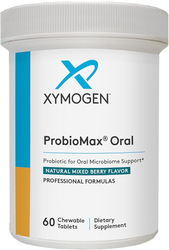 XYMOGEN Oral Probiotics for Gum Health + Dental Care - ProbioMax - Dental Probiotics for a Healthy Mouth with Bifidobacterium Lactis (60 Tablets)