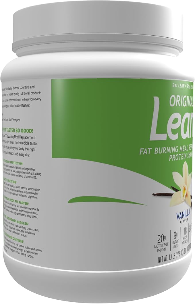 Lean1 Vanilla Meal Replacement Protein Shake 15 Serving Tub