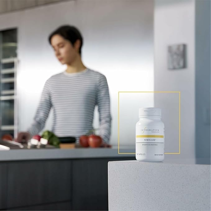 Integrative Therapeutics Similase - Digestive Enzyme Supplement for Adults - Supports Digestion and Assimilation of Nutrients* - Dairy-Free &amp Vegan - 180 Count (90 Servings)