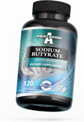 Sodium Butyrate High Dose 580 mg (30% Butyric Acid) 120 Vegan Capsules 4 Month Supply Sodium Supplement to Support Overal Gut Health - by Apollo's Hegemony