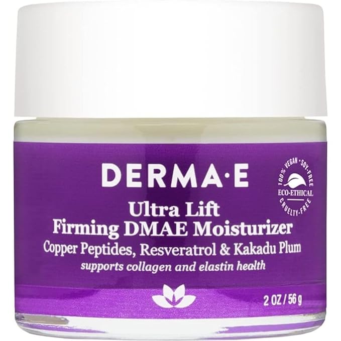 Derma E Firm + lift DMAE Moisturizer Alpha Lipoic Acid &amp C-Ester 2oz (Pack of 4)