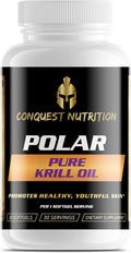 Polar Pure Krill Oil. Phospholipid-Bound Omega-3 DHA EPA Astaxanthin. Support for Heart Brain Eyes &amp Comfortable Movement. Health &amp Wellness Support. 30 Softgels