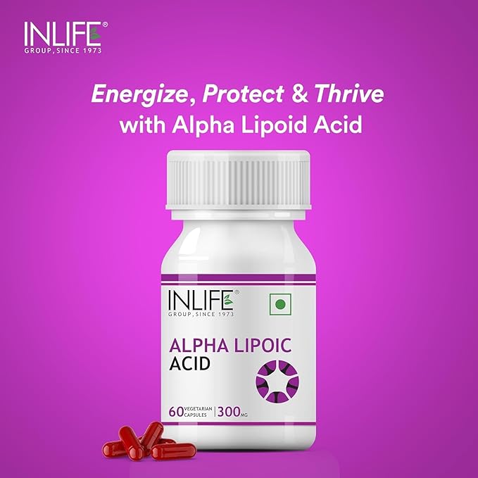 Viva Alpha Lipoic Acid ALA Universal Antioxidant Supplement 300 mg - 60 Vegetarian Capsules (Pack of 4 240)