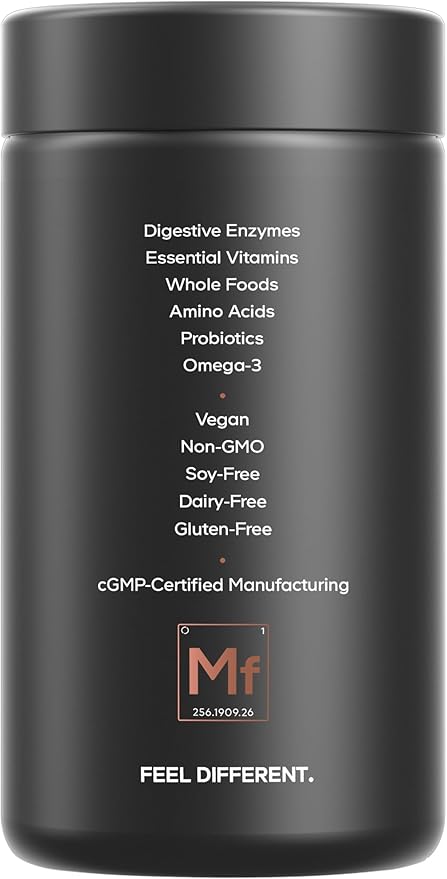 Codeage Men’s Daily Multivitamin – 25+ Essential Vitamins &amp Minerals Organic Whole Foods Probiotics Omega-3 Zinc Vitamins A B C D E &amp K 2 Pack