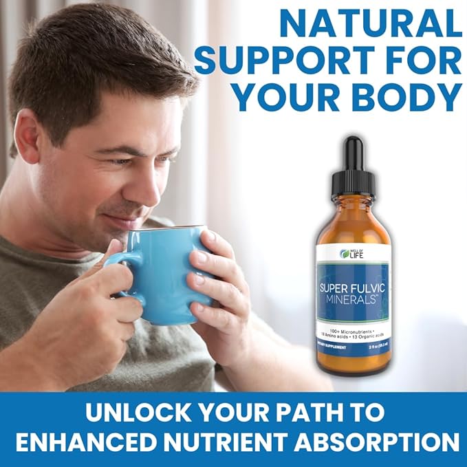 Super Fulvic Minerals: Herbal Detox - 2 oz. | 128 Servings. Nutrient-Rich Formula for Enhanced Absorption Gut Health Support and Antioxidant Protection. Made in USA.