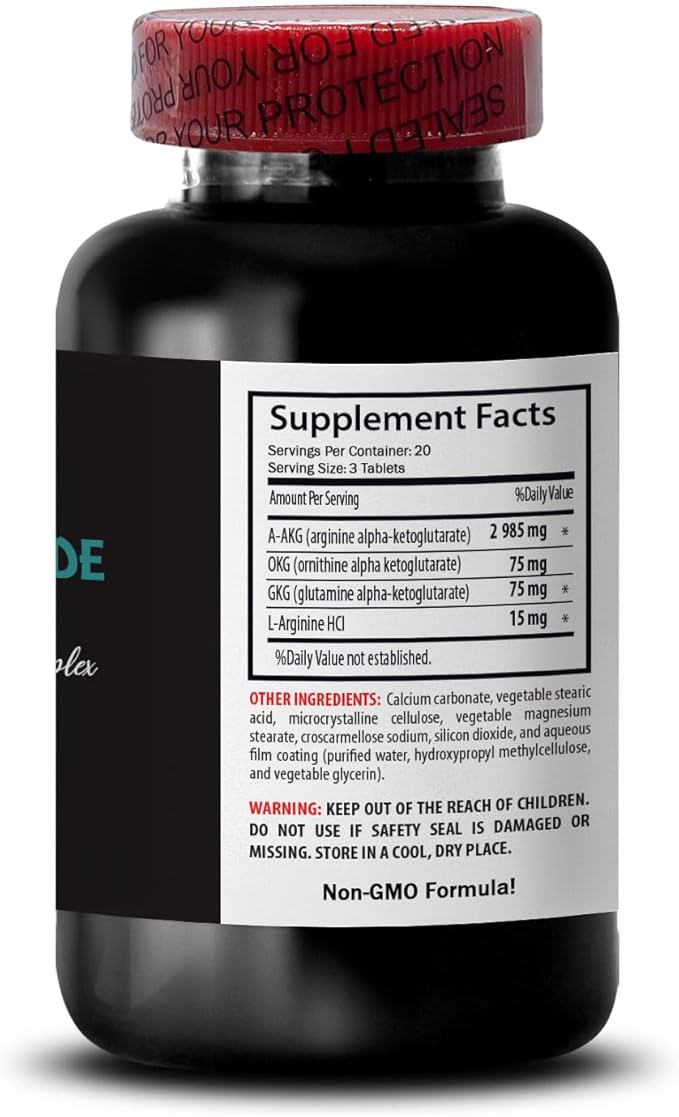 L-Arginine - NITRIC OXIDE BOOSTER - Nitric oxide supplements for men Strength enhancer Energy booster Training formula Stamina blend Pump support Muscle recovery Exercise fuel 2 Bot 120 Tabs