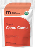 Micro Ingredients Organic Camu Camu Powder 12 oz | Freshly Harvested Berry Source | Source of Naturally Occurring Vitamin C | Non-GMO Vegan Friendly