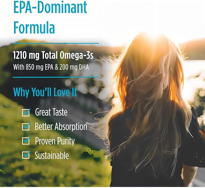 Nordic Naturals EPA Lemon - 60 Soft Gels - 1210 mg Omega-3 - High-Intensity EPA Formula for Positive Mood Heart Health &amp Healthy Immunity - 30 Servings