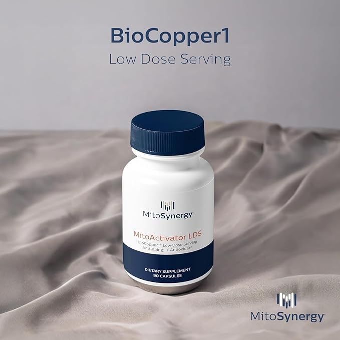 MitoActivator BioCopper1 Cu1 (Cunermuspir) LDS - Low Dose Serving 0.1mg Bioavailable Copper - Tick Immune Support for Sensitive Users to minimize Herxheimer Reaction