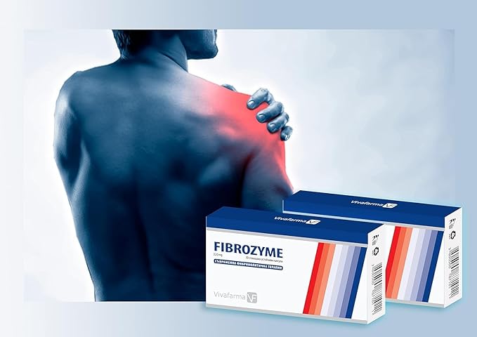 FIBROZYME 320 mg Gastro-Resistant Capsules | Powerful Proteolytic Enzyme Supplement | Supports Joint Muscle &amp Tissue Health | Serrazimes Bromelain &amp Quercetin Blend | 30-60 Day Supply