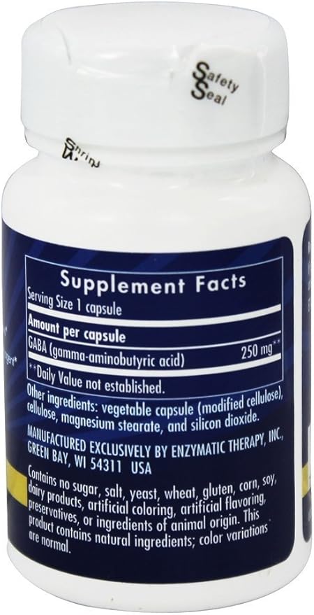 Enzymatic Therapy - GABA 60 caps (Pack of 2)