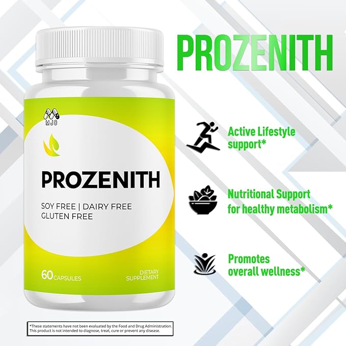 (2 Pack) Prozenith Capsules Official Prozenith Supplement with All Natural Ingredients Pro Zenith Advanced Formula Wellness Support Pills Maximum Strength Vitamin for Men and Women (120 Capsules)