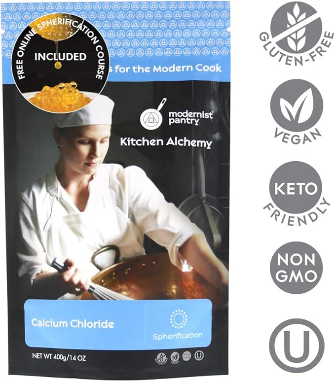 Pure Calcium Chloride ⊘ Non-GMO Vegan OU Kosher Certified - 400g/14oz