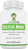 VitaMonk Melatonin Free Sleep Aid With Magnesium GABA Theanine and Apigenin - Natural Sleep Aid Without Melatonin Natural Sleep Aids for Adults Sleeping Pills for Adults Sleeping Aids for Adults