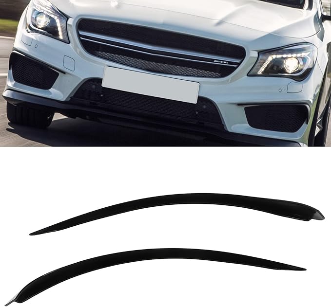 Front Side Bumper Spoiler Flap Trim Air Vent Cover Replacement for CLA‑Class C117 X117 AMG Line CLA45
