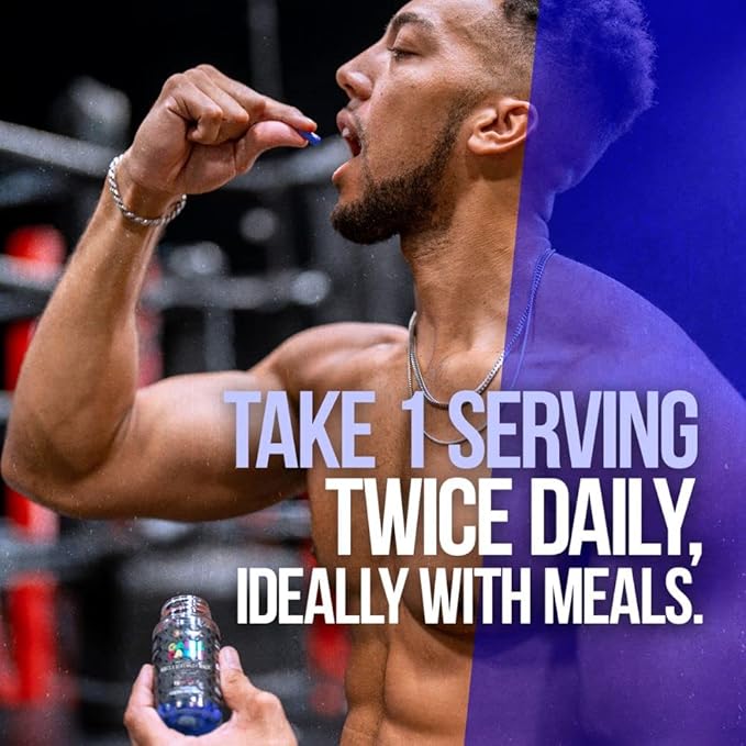 ALPHA LION Gains Candy Supplement Pills for Muscle Growth Size &amp Strength Nitric Oxide Booster Muscle Builder Use Daily to Upgrade Energy &amp Workout Performance 60 Capsules (RipFACTOR®)