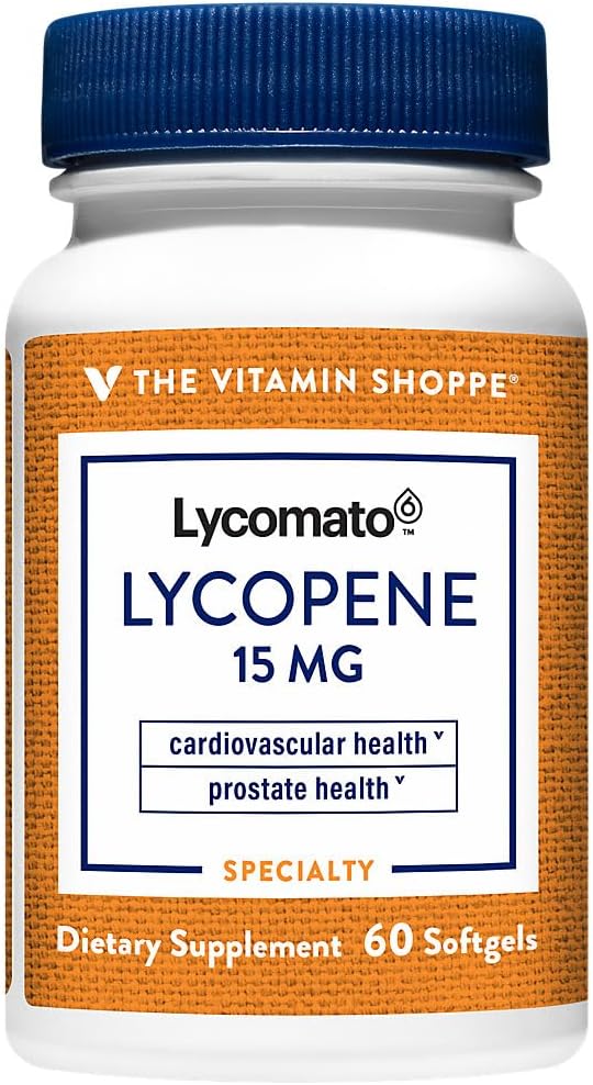 The Vitamin Shoppe Lycopene 15MG Antioxidant That Supports Cardiovascular (60 Softgels)