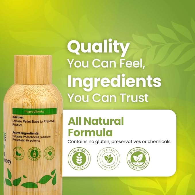 Bestmade Natural Products Calc Phos 6X Homeopathic Cell Salt Remedy for Bone Health &amp Regeneration - Helps with Growth Problems Broken Bones Calcium Deficiency &amp Coldness 350 Pellets