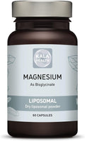 Liposomal Magnesium Bisglycinate Powder 500 mg Capsules – Vegan Non-GMO Pure Active Ingredient No Additives 80% Elemental Magnesium per Serving (60)