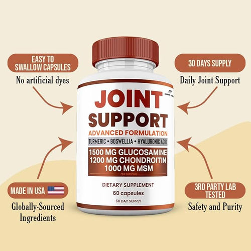 (2 Pack) Joint Support Capsules All Natural Premium Formula Maximum Strength Vitamin Joint Support Supplement Pills
