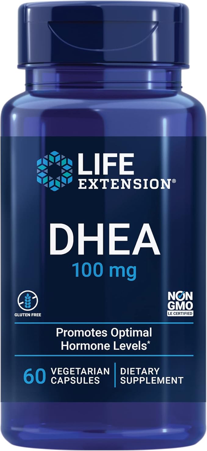 Life Extension DHEA 60 Capsules and N-Acetyl-L-Cysteine Immune &amp Respiratory Support 60 Capsules Bundle