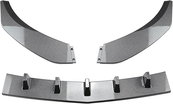 Front Bumper Splitter Lip Kit For Benz CLA C117 CLA200 CLA45 AMG 2016-2019 Black