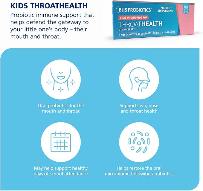 BLIS ThroatHealth K12 + Kids ThroatHealth K12