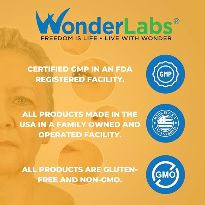 Wonder Laboratories 120 mg Hyaluronic Acid Rooster Comb Extract Made from Injuv Rooster Comb Extract (90)
