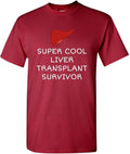 realpeoplegoods Liver Recipient Shirt - Liver Transplant - Liver Donation Liver Crimson